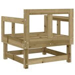 vidaXL Chaises de jardin lot de 2 bois de pin imprégné