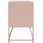 vidaXL Buffet haut rose 36x39x123 cm acier