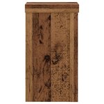vidaXL Supports pour plantes 2 Pièces vieux bois bois d'ingénierie