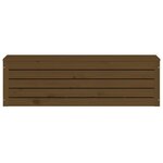 vidaXL Boîte de rangement Marron miel 109x36 5x33 cm Bois massif pin