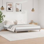 vidaXL Cadre de lit sonoma gris 120x200 cm bois d'ingénierie