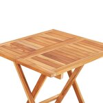 vidaXL Ensemble de bistro 3 Pièces avec coussins vert vif Bois de teck