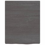 vidaXL Étagère murale marron foncé bois chêne massif traité