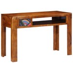 vidaXL bureau 110x50x73 cm en bois massif d'acacia