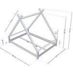 Lit tipi enfant TAHUKA 120 x 190 vert pétrole