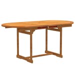 vidaXL Ensemble à manger de jardin 7Pièces bois d'acacia solide textilène