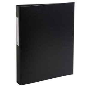 Classeur rembordé polypropylène 2 anneaux ronds de 25mm NOIR EXACOMPTA