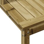 vidaXL Table de rempotage avec étagères bois de pin imprégné