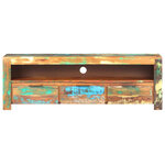 Vidaxl meuble tv 119x30x41 cm bois de récupération massif