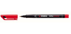 Feutre pour films OHPen Permanent Pointe Fine 0 7mm Rouge STABILO