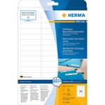 Boite de 1200 etiquettes special amovibles 63,5 x 16,9 mm blanc herma