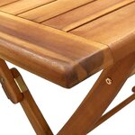 vidaXL Table de jardin pliable 120x70x75 cm Bois d'acacia massif