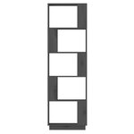 vidaXL Bibliothèque/Séparateur de pièce Gris 51x25x163 5 cm Pin solide