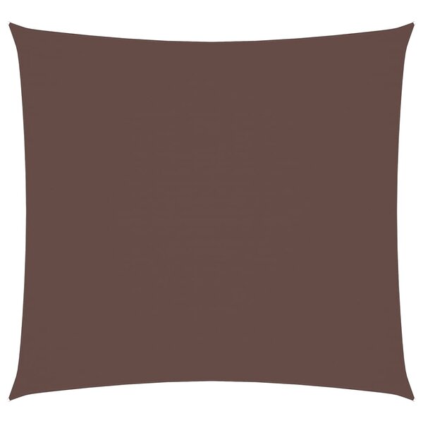vidaXL Voile de parasol tissu oxford carré 7x7 m marron
