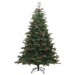 vidaXL Sapin de Noël artificiel avec pommes de pin et baies 240 cm