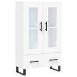 vidaXL Buffet haut blanc 69 5x31x115 cm bois d'ingénierie