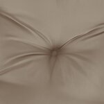 vidaXL Coussins de banc jardin lot de 2 taupe 120x50x7 cm tissu Oxford
