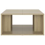 vidaXL Tables basses 4 Pièces chêne Sonoma 33x33x33 cm bois d'ingénierie