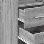 vidaXL Buffet haut sonoma gris 50x42 5x185 cm bois d'ingénierie