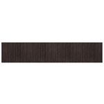 vidaXL Tapis rectangulaire marron foncé 80x400 cm bambou