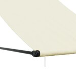 vidaXL Auvent rétractable crème 100x150 m tissu et acier