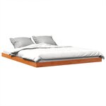 vidaXL Cadre de lit sans matelas cire marron 160x200cm bois pin massif