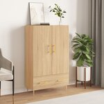 vidaXL Buffet haut chêne sonoma 69 5x31x115 cm bois d'ingénierie