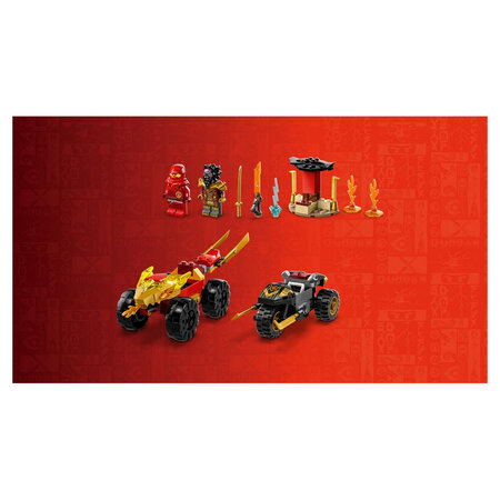 LEGO® Ninjago® 71789 Le combat en voiture et en moto de Kai et Ras
