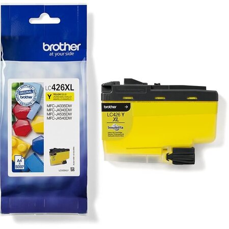 BROTHER - Cartouche d'encre LC426XLY - Jaune haute capacité de 5000 pages - Pour MFC-J4340DW, MFC-J4540DW et MFC-J4540DWXL