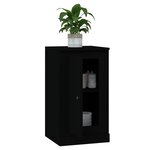 vidaXL Buffet noir 37 5x35 5x67 5 cm bois d'ingénierie