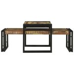 vidaXL Ensemble de 2 Tables Basses en Bois Massif Récupéré