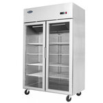 Armoire réfrigérée négative professionnelle 900 l vitrée - atosa - r290 - inox29001200vitrée x730x1945mm