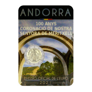 2 euros commémorative Andorre 2021 BU - Notre-Dame de Meritxell.