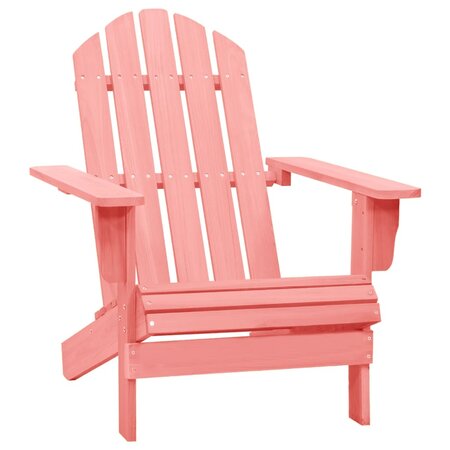 vidaXL Chaise de jardin Adirondack Bois de sapin massif Rose