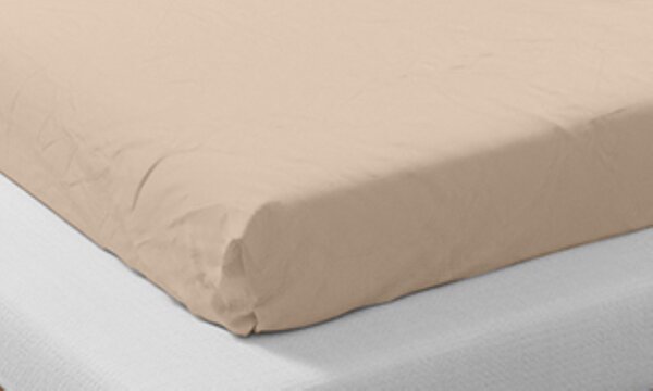 Drap housse en coton bio 140 x 200 cm - Rose