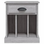 vidaXL Tables de chevet 2 Pièces sonoma gris 43x36x50 cm