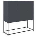 vidaXL Buffet haut anthracite 100 5x39x107 cm acier