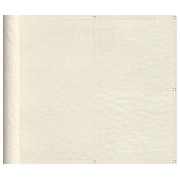 vidaXL Écran de balcon crème 90x700 cm 100  polyester oxford