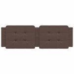 vidaXL Coussin de tête de lit marron 160 cm similicuir