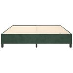 vidaXL Cadre de lit sans matelas vert foncé 160x200 cm velours