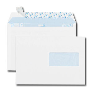 Enveloppe 162 x 229 mm 80 g fenêtre 45 x 100 mm blanche - boîte de 70 - gpv