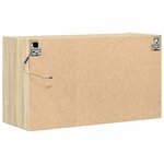 vidaXL Meuble TV mural avec lumières LED chêne sonoma 80x31x45 cm