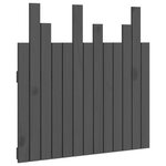 vidaXL Tête de lit murale Gris 82 5x3x80 cm Bois massif de pin