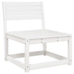 vidaXL Salon de jardin 5 Pièces blanc bois massif de pin