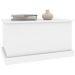 vidaXL Boîte de rangement blanc brillant 70x40x38 cm bois d'ingénierie