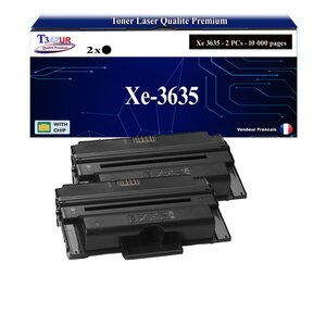 T3AZUR -2x Toners compatibles avec Xerox Phaser 3635MFP 3635MFPVs 3635MFPVx (108R00795) - Noir