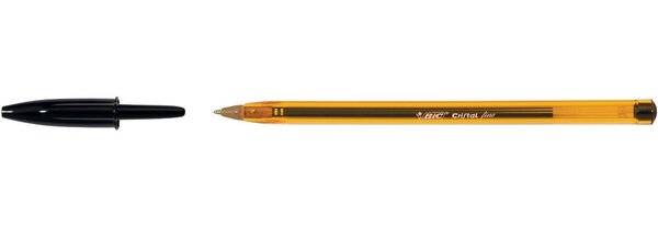 Stylo bille CRISTAL FINE Pointe Fine Noir x 50 BIC