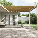 vidaXL Auvent vertical Beige 180x800 cm Tissu oxford