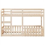 vidaXL Lit superposé 90x190 cm Bois de pin massif