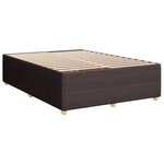 vidaXL Sommier à lattes de lit avec matelas Marron foncé 160x200 cm